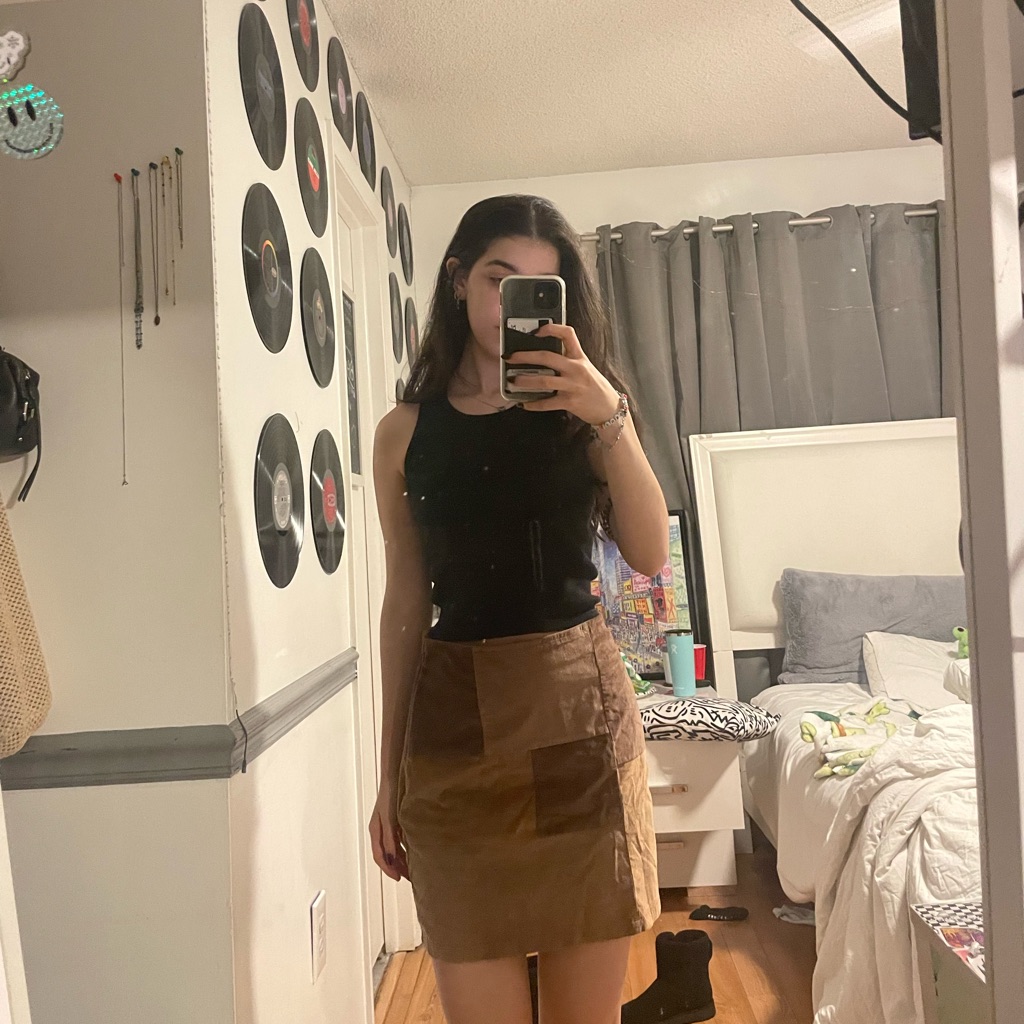 Patchwork Brown Skirt!!!